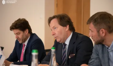 Директор Державного бюро розслідувань Олексій Сухачов під час зустрічі з Координатором проєктів ОБСЄ в Україні, Послом Генріком Вілладсеном (7)